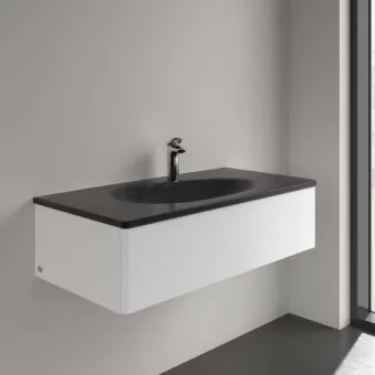 РАКОВИНА ВСТРАИВАЕМАЯ 100Х50 VILLEROY&BOCH ANTAO, PURE BLACK (4A76ABR7)