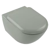 ПОДВЕСНОЙ БЕЗОБОДКОВЫЙ УНИТАЗ VILLEROY&BOCH ANTAO СО СМЫВОМ TWISTFLUSH, MORNING GREEN (4674T0R8)