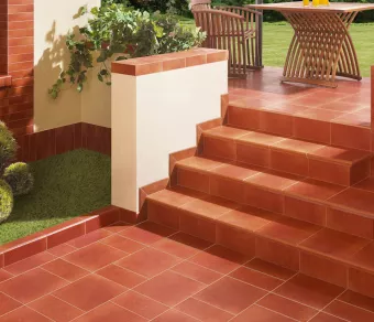 PARADYZ KLINKIER TAURUS BROWN STOPNICA Z KAPINOSEM PROSTA 30X33