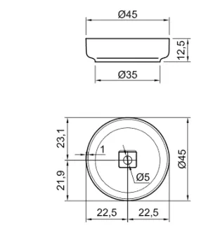РАКОВИНА НАКЛАДНАЯ 45 СМ ANTONIO LUPI BOLO, БЕЛЫЙ (BOLOMOOD45 BIANCO)