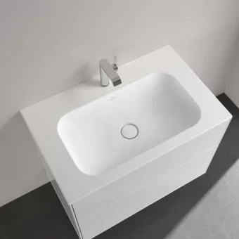 РАКОВИНА ВСТРАИВАЕМАЯ 80Х50 VILLEROY&BOCH FINION, STONE WHITE (416481RW)