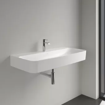 РАКОВИНА ПОДВЕСНАЯ 100Х47 VILLEROY&BOCH FINION, STONE WHITE (4168A2RW)