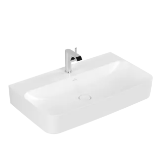 РАКОВИНА НАКЛАДНАЯ 80Х47 VILLEROY&BOCH FINION, STONE WHITE (41688CRW)