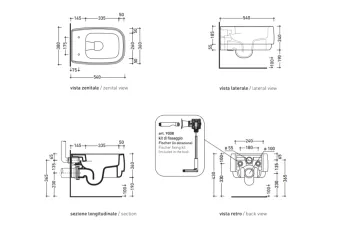 ПОДВЕСНОЙ УНИТАЗ FLAMINIA FLAG GOCLEAN, WHITE (FG118G)