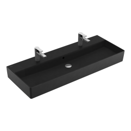 РАКОВИНА ПОДВЕСНАЯ 120Х47 VILLEROY&BOCH MEMENTO 2.0, EBONY (4A22C4S5)
