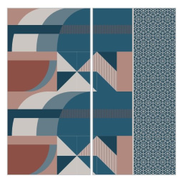 Фото плитки FIANDRE DESIGN YOUR SLABS DECO COMPOSIZIONE TEXTURES 2 ШТ NAT Y4WF00D330006 150X300X0,6 из коллекции FIANDRE DESIGN YOUR SLABS 