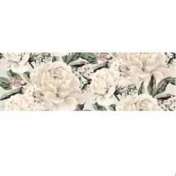 Фото плитки CERSANIT GRACIA WHITE FLOWER SATIN 20X60 ДЕКОР из коллекции CERSANIT GRACIA 