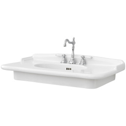 КЕРАМИЧЕСКАЯ РАКОВИНА 92 СМ ARTCERAM HERMITAGE, WHITE GLOSSY (HEL005 01; 00)