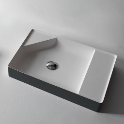 РАКОВИНА НАКЛАДНАЯ 63 СМ ANTONIO LUPI SIMPLO, ТЕМНО-СЕРЫЙ (SIMPLO63 BIANCO-MATITA)