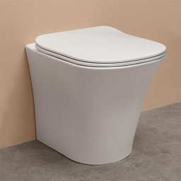 УНИТАЗ НАПОЛЬНЫЙ БЕЗОБОДКОВЫЙ С КРЫШКОЙ ANTONIO LUPI CABO, БЕЛЫЙ (CABO21 CERAMICA LUCIDA)