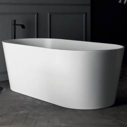 ВАННА ИЗ ИСКУССТВЕННОГО КАМНЯ ОТДЕЛЬНОСТОЯЩАЯ NIC DESIGN BAY 160Х80 СМ, БЕЛАЯ (014 719.001)