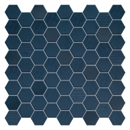 Фото плитки TERRATINTA MAGICA HEXA DEEP NAVY MOS.MIX MATT GLOSSY FABRIC 31,6X31,6 из коллекции TERRATINTA MAGICA HEXA 