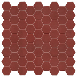 Фото плитки TERRATINTA MAGICA HEXA RUSTY RED MOS. MATT 316X316 из коллекции TERRATINTA MAGICA HEXA 