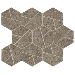 Фото плитки ATLAS CONCORDE BOOST STONE TAUPE MOSAICO HEX MATT A7CX 25X28,5 из коллекции ATLAS CONCORDE BOOST STONE 