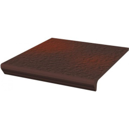 Фото плитки PARADYZ CLOUD BROWN DURO STOPNICA KAPINOSEM PROSTA 30X33 из коллекции PARADYZ KLINKIER CLOUD BROWN 