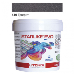 ЭПОКСИДНАЯ ЗАТИРКА LITOKOL STARLIKE EVO 140 ГРАФИТ 5 КГ (STEVONGR0005)