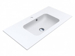 КЕРАМИЧЕСКАЯ ВСТРАИВАЕМАЯ РАКОВИНА 90 СМ MIRAGGIO DELLA 900 MIRASOFT, БЕЛЫЙ МАТОВЫЙ (0001071)