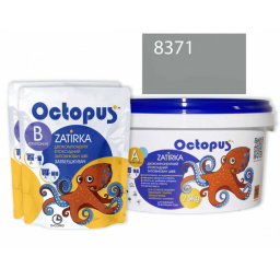 ЭПОКСИДНАЯ ЗАТИРКА OCTOPUS ZATIRKA 2-КОМП. ЦВЕТ 8371 СЕРЫЙ АСФАЛЬТ 2,5 КГ (8371-2)