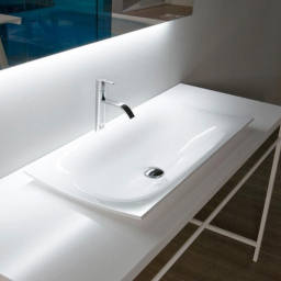 РАКОВИНА ПОЛУВСТРАИВАЕМАЯ 63 СМ ANTONIO LUPI FOGLIO, БЕЛЫЙ (FOGLIOMOOD63 BIANCO)