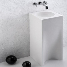 КАМЕННАЯ РАКОВИНА 40 СМ MARMORIN REA, С БЕЛОЙ ЧАШЕЙ (211 040 020 XX X)