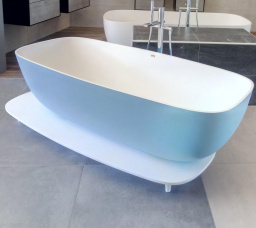 ВАННА ИЗ ИСКУССТВЕННОГО КАМНЯ KOLPA SAN MILO-FS 174X75 СМ PIGEON BLUE (3838987 592488)