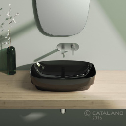 КЕРАМИЧЕСКАЯ РАКОВИНА 60 СМ CATALANO GREEN LUX, ЧЕРНАЯ (160AGRLXNE)