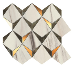 Фото плитки ATLAS CONCORDE MARVEL DREAM DIAMONDS BIANCO-GREEN MOSAICO 32,9X35,8 из коллекции ATLAS CONCORDE MARVEL DREAM 