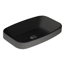 КЕРАМИЧЕСКАЯ РАКОВИНА 60 СМ SIMAS BADEN BADEN, MATTE BLACK (BB 11)