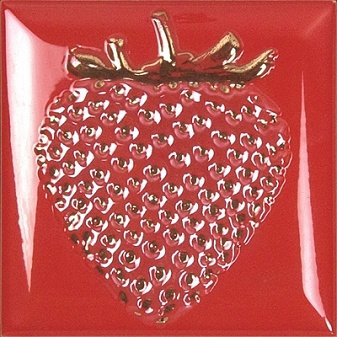 Фото плитки MONOPOLE SEASON FRESA ROJO BRILLO BISEL 15x15 из коллекции MONOPOLE SEASON 