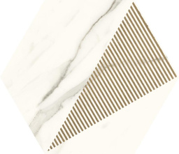 Фото плитки PARADYZ CALACATTA HEXAGON C 17,1X19,8X0,94 из коллекции PARADYZ MY WAY CALACATTA 