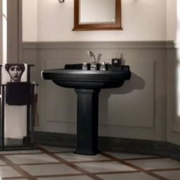 РАКОВИНА ПОДВЕСНАЯ 75Х58 VILLEROY&BOCH HOMMAGE, PURE BLACK (7101A1R7)