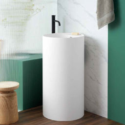 РАКОВИНА НАПОЛЬНАЯ d45XH90 CM SANYCCES VISTABELLA, БЕЛЫЙ МАТОВЫЙ (LV320D4590WM)