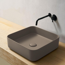 РАКОВИНА НАКЛАДНАЯ 40 СМ CIELO SHUI COMFORT, КОРИЧНЕВЫЙ (SHCOLAQ40-AN)