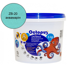 ЭПОКСИДНАЯ ЗАТИРКА OCTOPUS ZATIRKA 2-КОМП. ЦВЕТ АКВАМАРИН 5 КГ (8082-5)