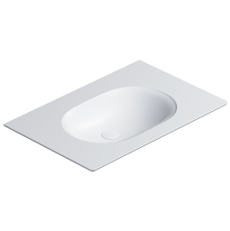 КЕРАМИЧЕСКАЯ РАКОВИНА 75Х50 СМ CATALANO HORIZON, BIANCO SATINATO (175HZBM)