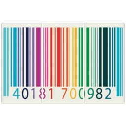 Фото плитки FIANDRE DESIGN YOUR SLABS BAR CODE COMPOSIZIONE TEXTURES 3 ШТ NAT Y4WC00D453006 150X300X0,6 из коллекции FIANDRE DESIGN YOUR SLABS 