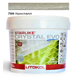 ЭПОКСИДНАЯ ЗАТИРКА LITOKOL STARLIKE EVO CRYSTAL 700 КРИСТАЛЛ (ХАМЕЛЕОН) 2,5 КГ (CREVO02.5)