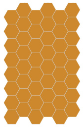 Фото плитки TERRATINTA MAGICA HEXA FLOOR YELLOW CORN MATT 140X160 из коллекции TERRATINTA MAGICA HEXA 