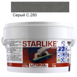 LITOKOL STARLIKE CLASSIC C.280 СЕРЫЙ 1 кг ЭПОКСИДНАЯ ЗАТИРКА STRBGH0001