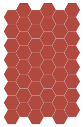 Фото плитки TERRATINTA MAGICA HEXA FLOOR CHERRY PIE MATT 140X160 из коллекции TERRATINTA MAGICA HEXA 