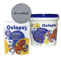 ЭПОКСИДНАЯ ЗАТИРКА OCTOPUS ZATIRKA 2-КОМП. ЦВЕТ СЕРЕБРЯНЫЙ 1,25 КГ (8362-1)