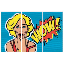 Фото плитки FIANDRE DESIGN YOUR SLABS COMICS COMPOSIZIONE ART 3 ШТ NAT Y4WP00D453006 150X300X0,6 из коллекции FIANDRE DESIGN YOUR SLABS 