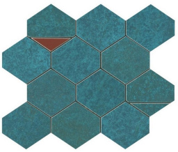 Фото плитки ATLAS CONCORDE BLAZE VERDIGRIS MOSAICO NEST 9BNV 29,4X25,8 из коллекции ATLAS CONCORDE BLAZE 