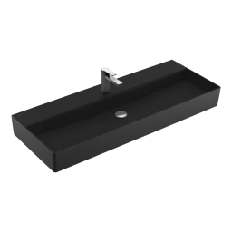 РАКОВИНА ПОДВЕСНАЯ 120Х47 VILLEROY&BOCH MEMENTO 2.0, EBONY (4A22C2S5)