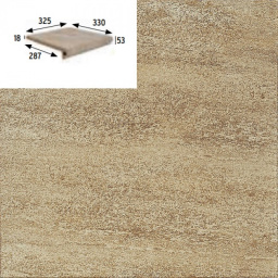 Керамогранит GRES ARAGON COLUMBIA BEIGE PELDANO PZ270 32,5x33x1,8 из коллекции GRES ARAGON COLUMBIA 