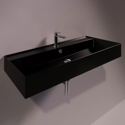КЕРАМИЧЕСКАЯ РАКОВИНА 101 CМ SIMAS AGILE, GLOSSY BLACK (AG 101)