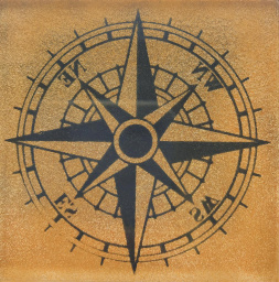 Фото плитки KOTTO TAKO GTР 73010 COMPASS BROWN BROCADE 7,3X7,3X0,8 из коллекции KOTTO TAKO 