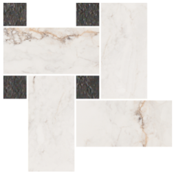 Фото плитки PAMESA PISA TWISTED GOLD LEVIGLASS 21X26 из коллекции PAMESA PISA 