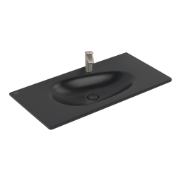РАКОВИНА ВСТРАИВАЕМАЯ 100Х50 VILLEROY&BOCH ANTAO, PURE BLACK (4A76A2R7)