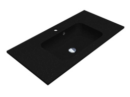 КЕРАМИЧЕСКАЯ ВСТРАИВАЕМАЯ РАКОВИНА 90 СМ MIRAGGIO DELLA 900 MIRASTONE, ЧЕРНЫЙ (0000745)